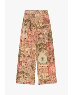 Pantalon large Dixie Palace à imprimé patchwork