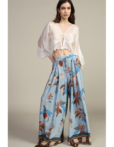 Pantalon Fantasy Palace avec taille haute et cordon de serrage Dixie