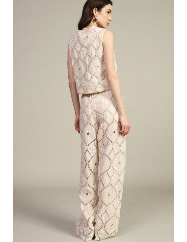 Pantalon brodé Palace avec poches plaquées Dixie