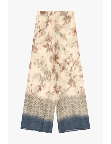 Palazzo-broek met bloemenprint en geometrische boorden van Dixie
