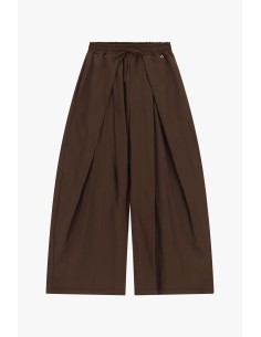 Palazzobroek met hoge taille en plooien aan de voorkant Dixie 2