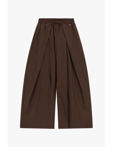 Pantalon palazzo taille haute avec plis frontaux Dixie