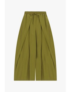 Palazzobroek met hoge taille en plooien aan de voorkant Dixie
