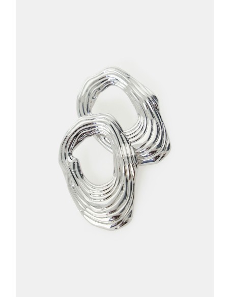 Dixie - Boucles d'oreilles asymétriques à effet ondulé