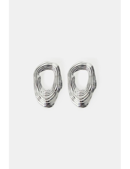 Dixie - Boucles d'oreilles asymétriques à effet ondulé
