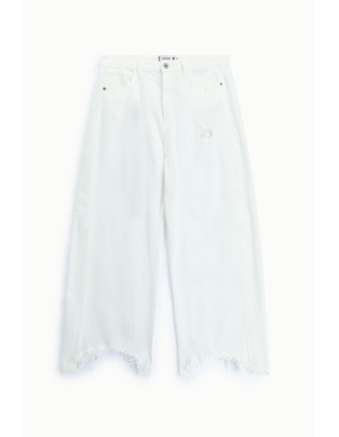 Pantalon palazzo taille haute à ourlet effiloché s’il vous plaît