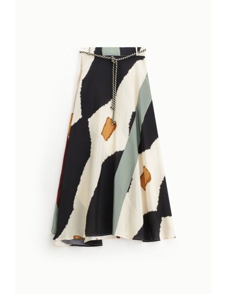 Uitlopende rok met ceintuurdetail Dixie