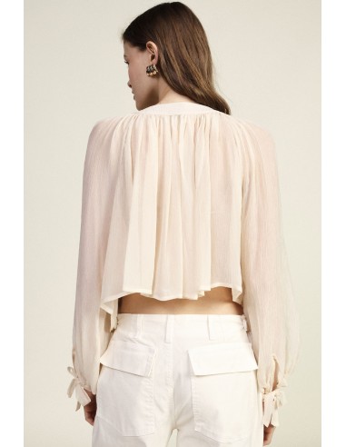 Chemisier ample à manches bouffantes et à nœuds Dixie