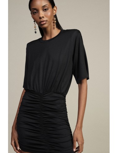 Robe courte avec fronces sur le devant Dixie