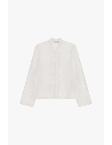 Chemisier à col mao et fermeture boutonnée Dixie