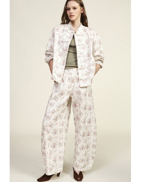 Dixie Palazzo-broek met bloemenprint en wijde pijpen
