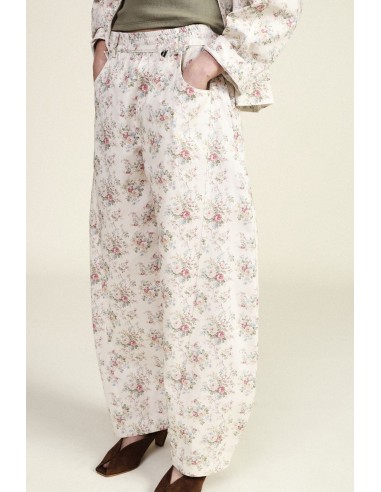 Pantalon palazzo à jambes larges avec imprimé floral Dixie