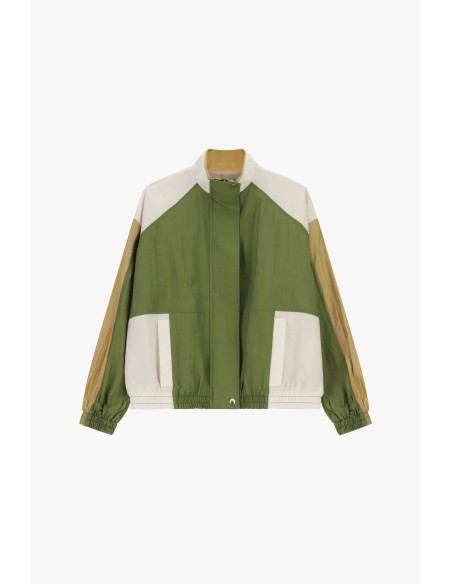 Bomber avec empiècements contrastants et poignets élastiques Dixie