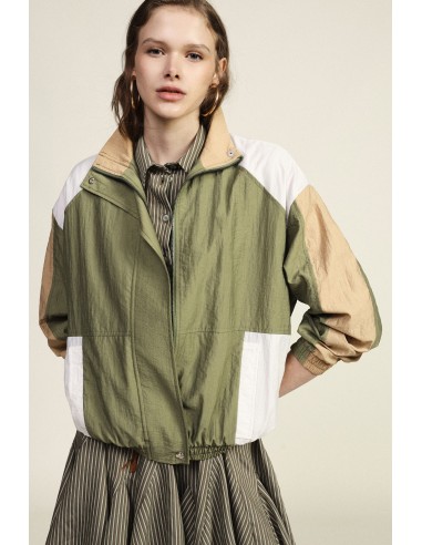 Bomber avec empiècements contrastants et poignets élastiques Dixie