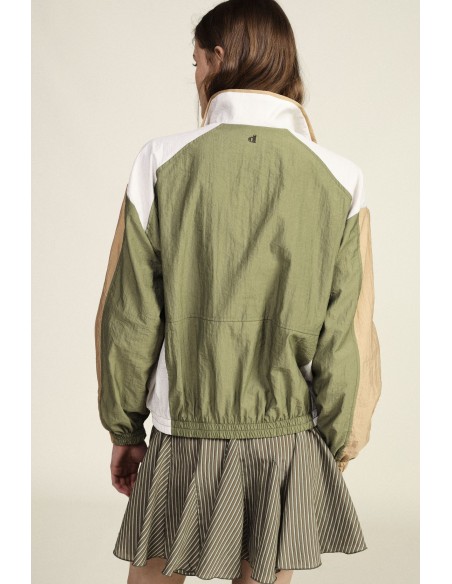 Bomber avec empiècements contrastants et poignets élastiques Dixie