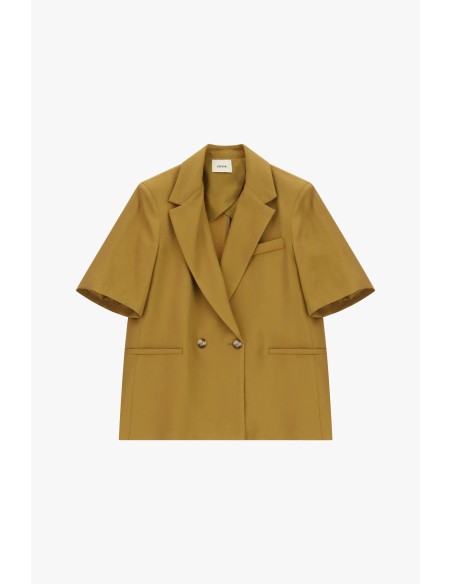 Blazer croisé à manches courtes et poches Dixie