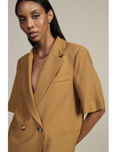 Blazer croisé à manches courtes et poches Dixie