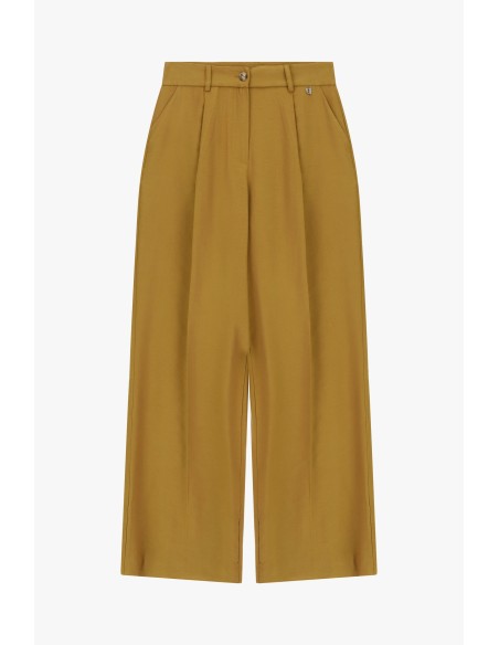 Pantalon palazzo à jambes larges avec pinces Dixie