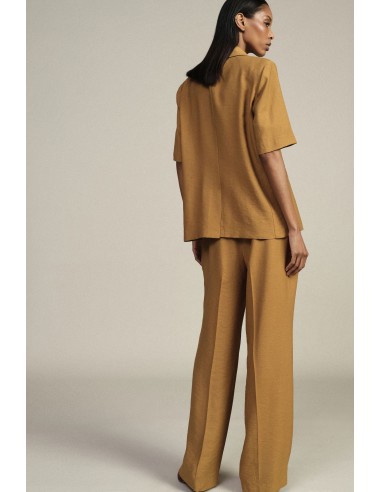Pantalon palazzo à jambes larges avec pinces Dixie