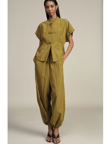 Pantalon palazzo ample avec élastique à la taille et bas Dixie