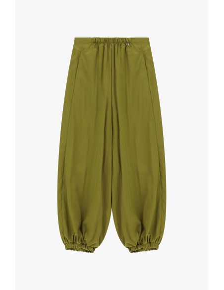 Pantalon palazzo ample avec élastique à la taille et bas Dixie