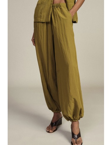 Pantalon palazzo ample avec élastique à la taille et bas Dixie