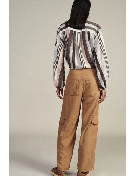 Pantalon palazzo avec poches cargo latérales Dixie