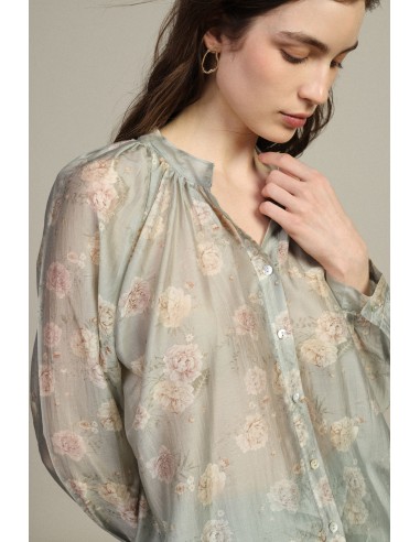 Blouse ample à motif floral et manches longues Dixie