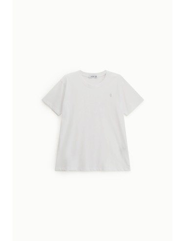 T-shirt coupe regular à col rond avec logo brodé Please