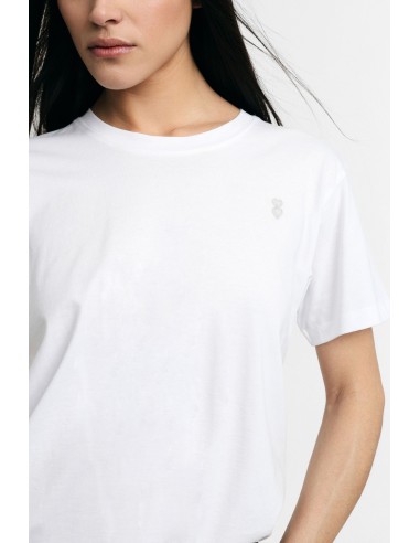 T-shirt coupe regular à col rond avec logo brodé Please