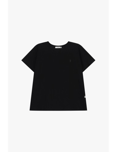 Regular-fit T-shirt met ronde hals en geborduurd logo Please