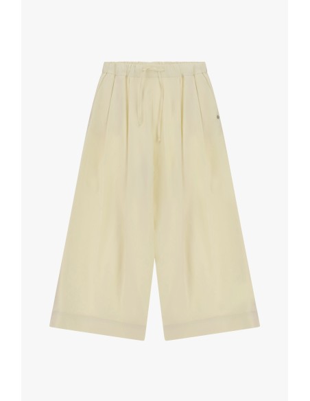 Cropped palazzobroek met elastische tailleband aub
