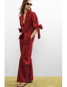 Pantalon palazzo à taille mi-haute avec poches, s’il vous plaît