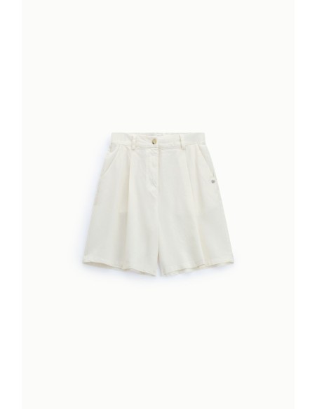 Short regular fit à pinces avec poches latérales Please