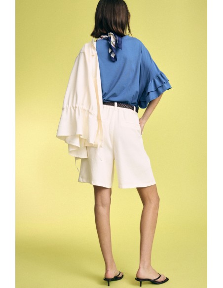 Short regular fit à pinces avec poches latérales Please