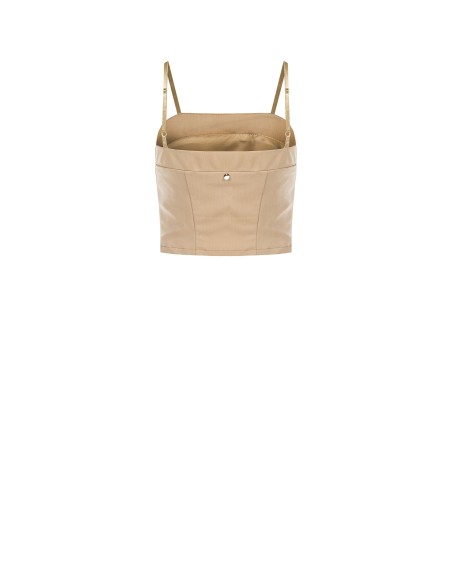 Bustier Crop Top With Elastic Back Rinascimento