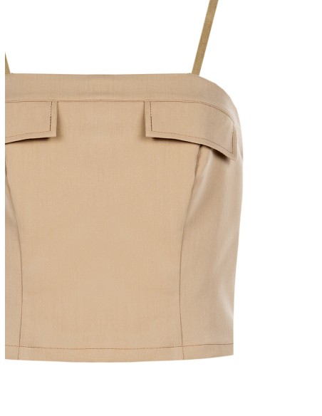 Crop top bustier met elastiek aan de achterkant Rinascimento