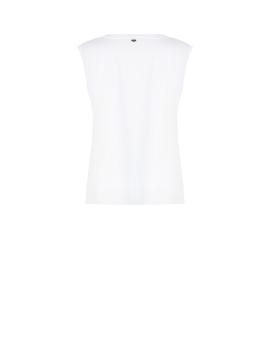 T-shirt ample sans manches avec maxi imprimé et clous en forme d’étoiles Rinascimento