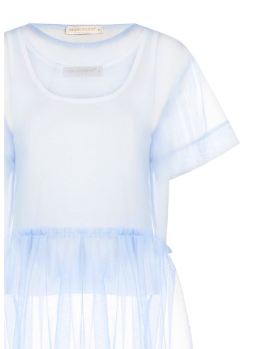 Top large en tulle avec volants et débardeur assorti inclus Rinascimento