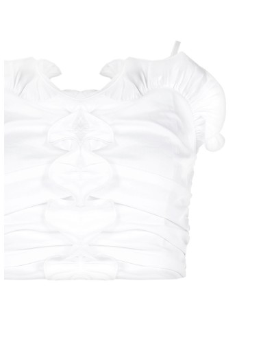 Rinascimento - Corset en coton mélangé avec volants