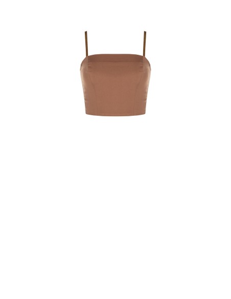 Top bustier en coton mélangé stretch sur les hanches Rinascimento