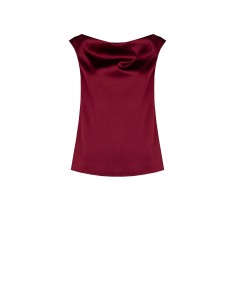Rinascimento Heavy Satin Sleeveless Backless Top (Top sans manches en satin lourd)
