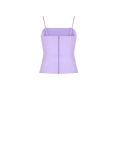 Bustier Crop Top en tissu technique avec strass Rinascimento 2
