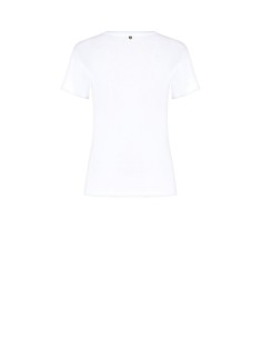 Regular T-shirt van katoen met slogan in goudfolie Rinascimento 2