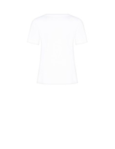 Regular T-shirt van katoen met tennisbeertjeprint en strasssteentjes van Rinascimento 2