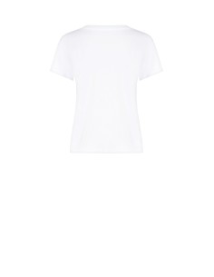 Ruim katoenen T-shirt met Bunny-print en parels van Rinascimento 2