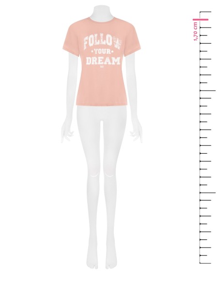 Regular T-shirt van katoen met vintage baseballprint van Rinascimento
