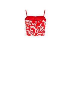 Cropped bustiertop met strikjesmotief Rinascimento 2