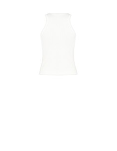 Top brodé en coton Rinascimento Lilas sans couture avec Slogan 2