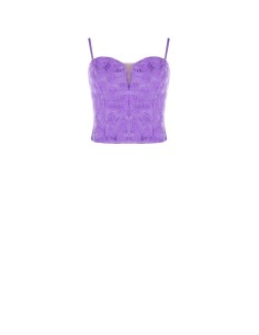 Bustièrcroptop van tule met rozen van Rinascimento